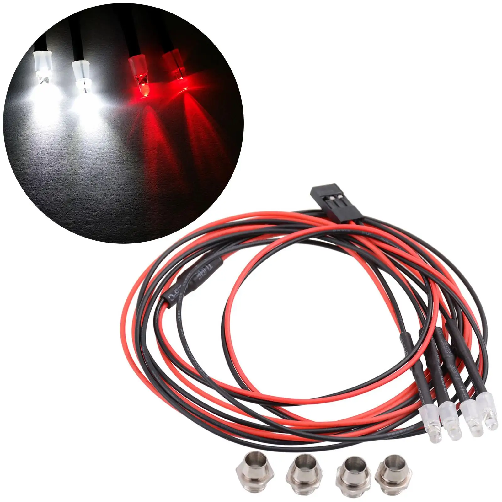 Faro delantero RC LED Axial SCX24 para crawler - imagen 5