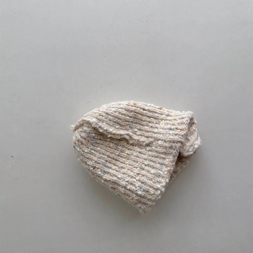 Gorro de invierno copo nieve para bebé con orejeras y pompon rizado - imagen 5