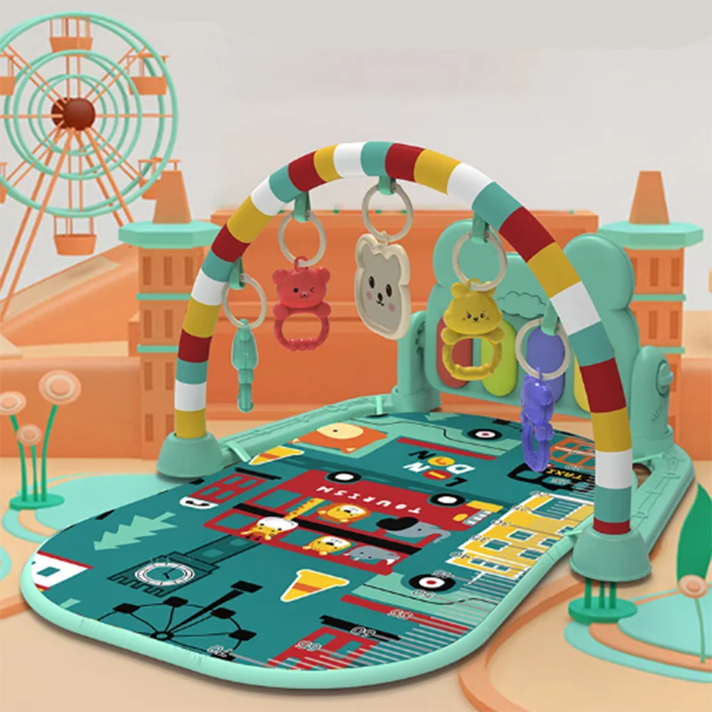 Detalle de la zona de juego tipo piano y elementos