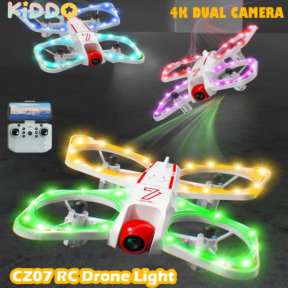 Drone RC con cámara profesional para fotos aéreas y luces de colores - imagen 5