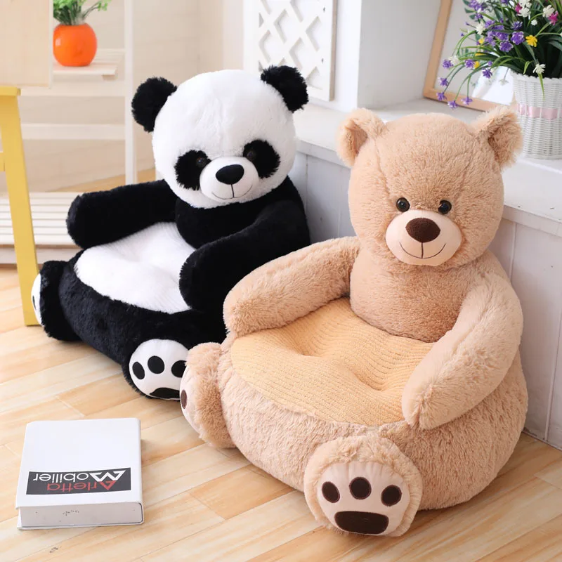 Silla infantil de felpa con animais – Almohada suave para niños