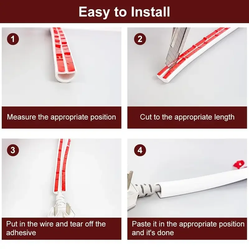 Canaleta autoadhesiva para cables flexible en esquinas de pared - imagen 5