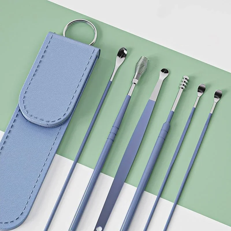 Kit de limpieza de oídos reutilizable de acero inoxidable para niños - imagen 4