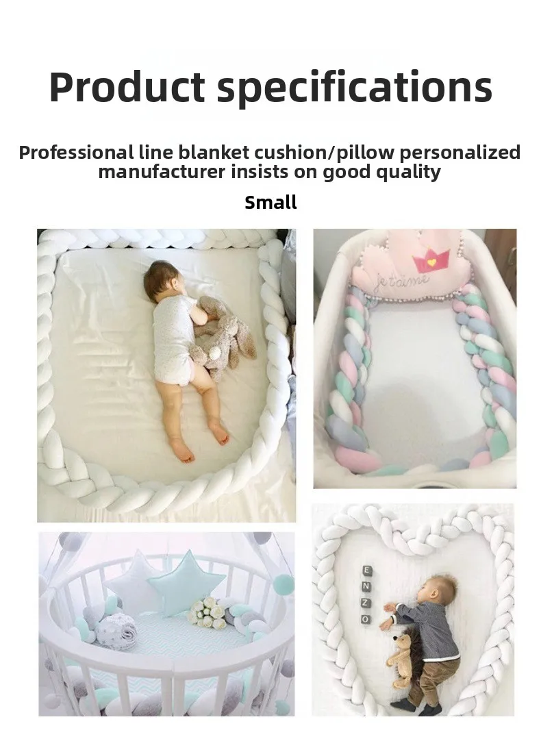 Almohada trenzada de algodón orgánico suave