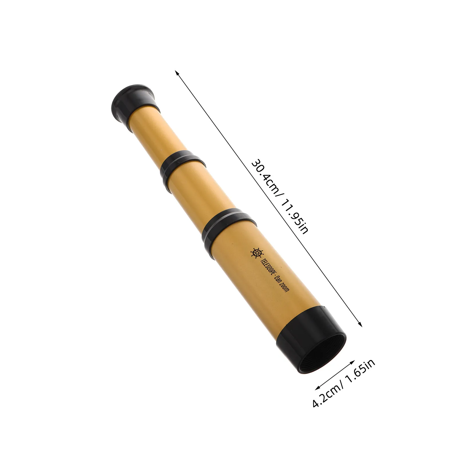 Telescopio infantil monocular retráctil pirata compacto para juego - imagen 4