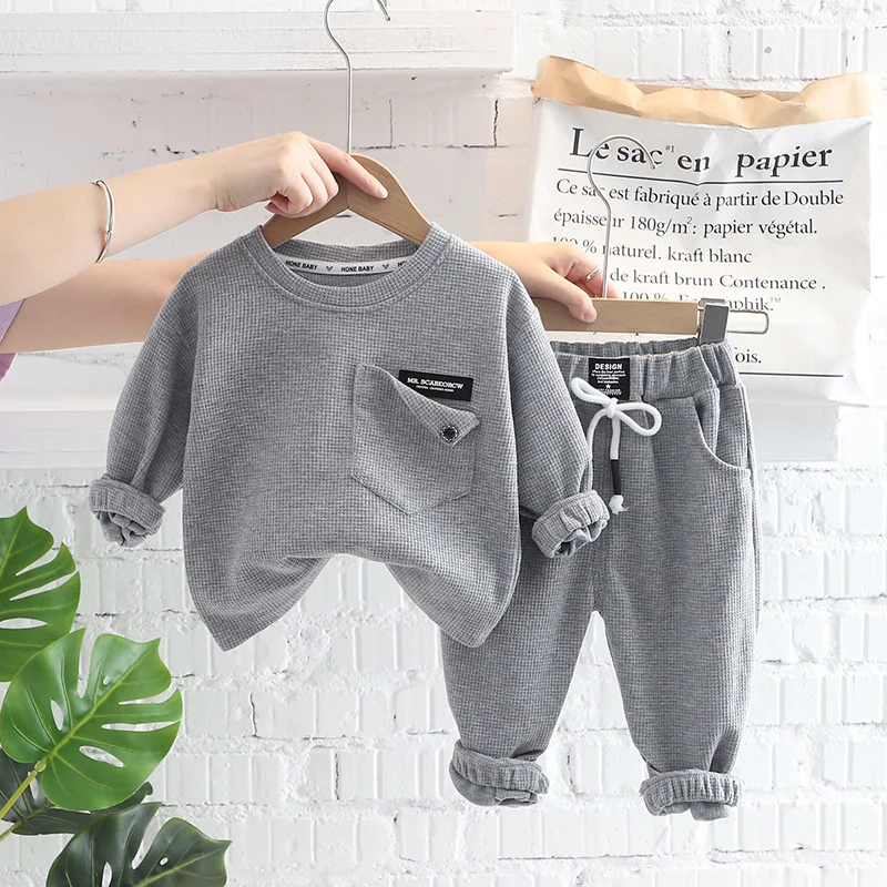 Conjunto chándal infantil de algodón – Ropa sport para niños - imagen 2