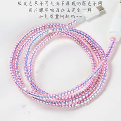 Protector de cable de datos con USB para iPhone y Xiaomi