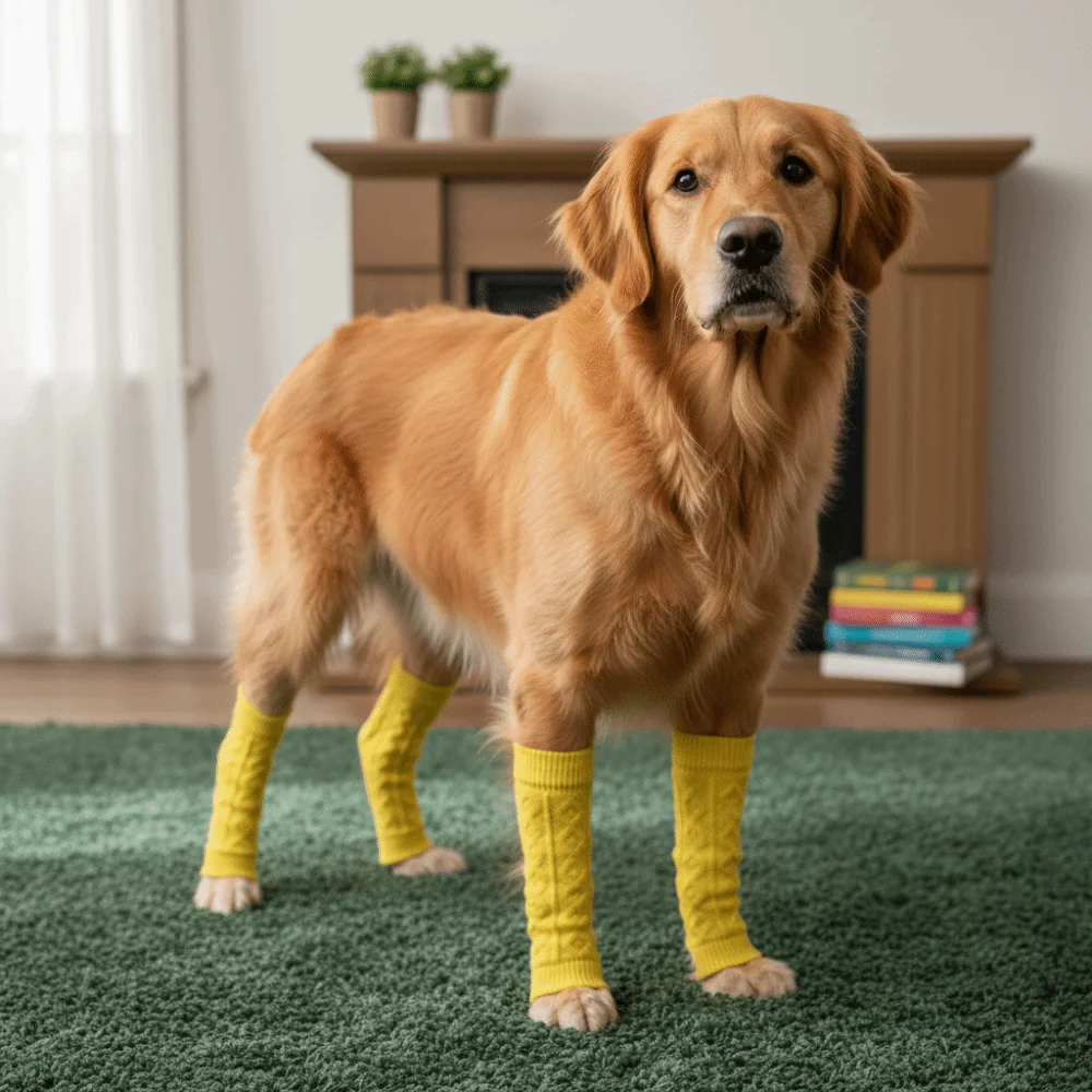 Protector de codo para perros antideslizante y cálido de punto - imagen 4