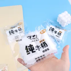 Juguete antiestrés PU con forma de leche, súper suave