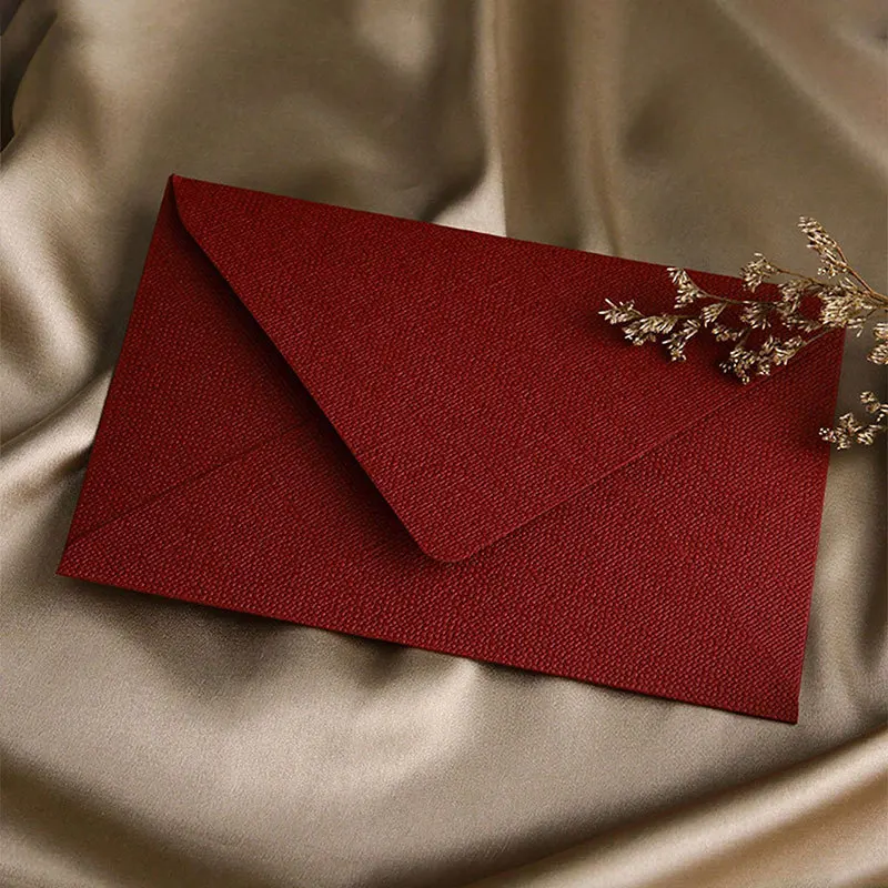 Sobres confeccionados en lino retro para invitaciones con sello de cera - imagen 3