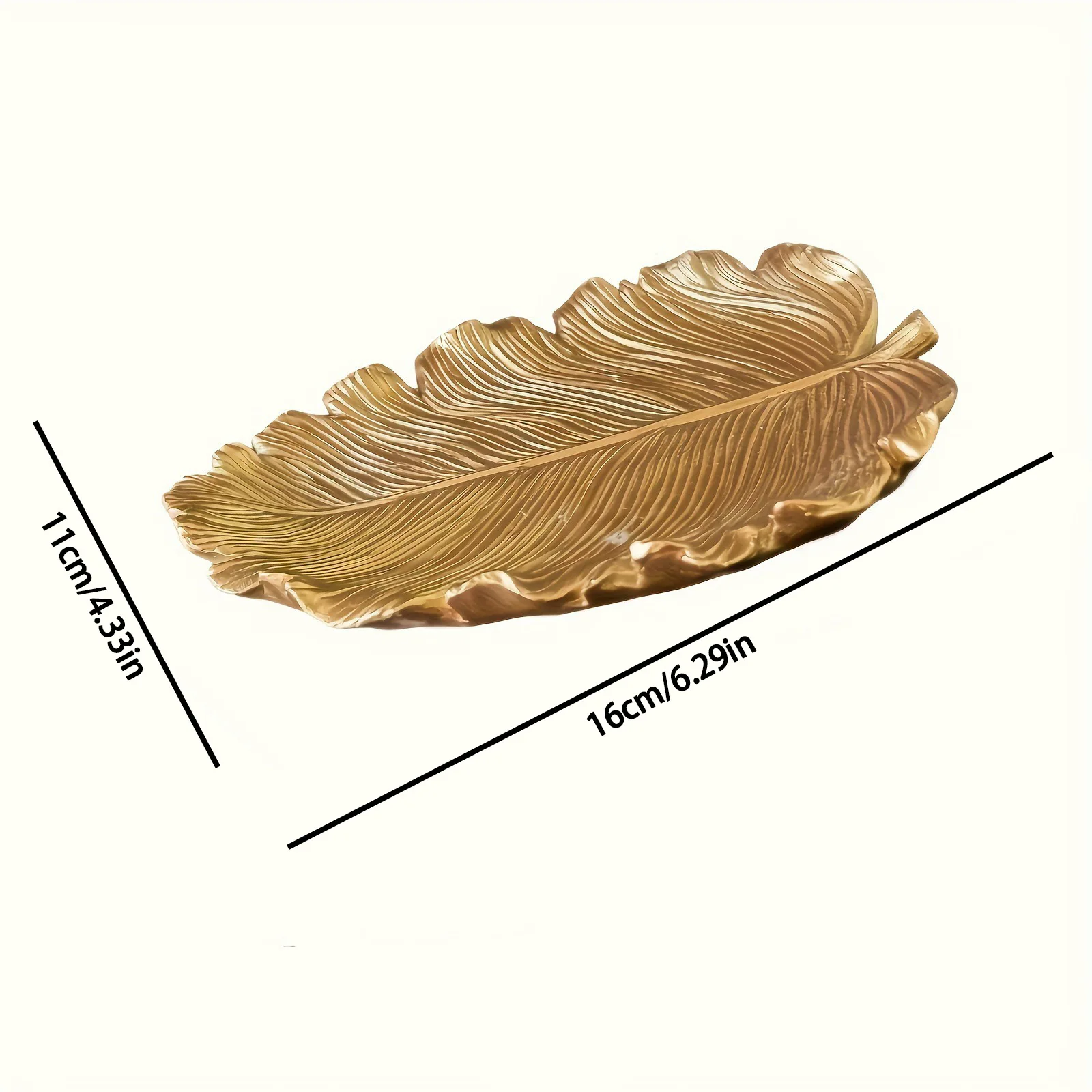 Bandeja organizadora con forma de hoja para anillos y llaves - imagen 5
