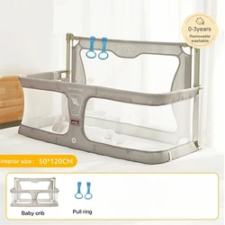 IMBABY Barrera de seguridad anticaídas ajustable para cama bebé, malla