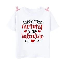 Camiseta infantil San Valentín estampada con diseño divertido para niños