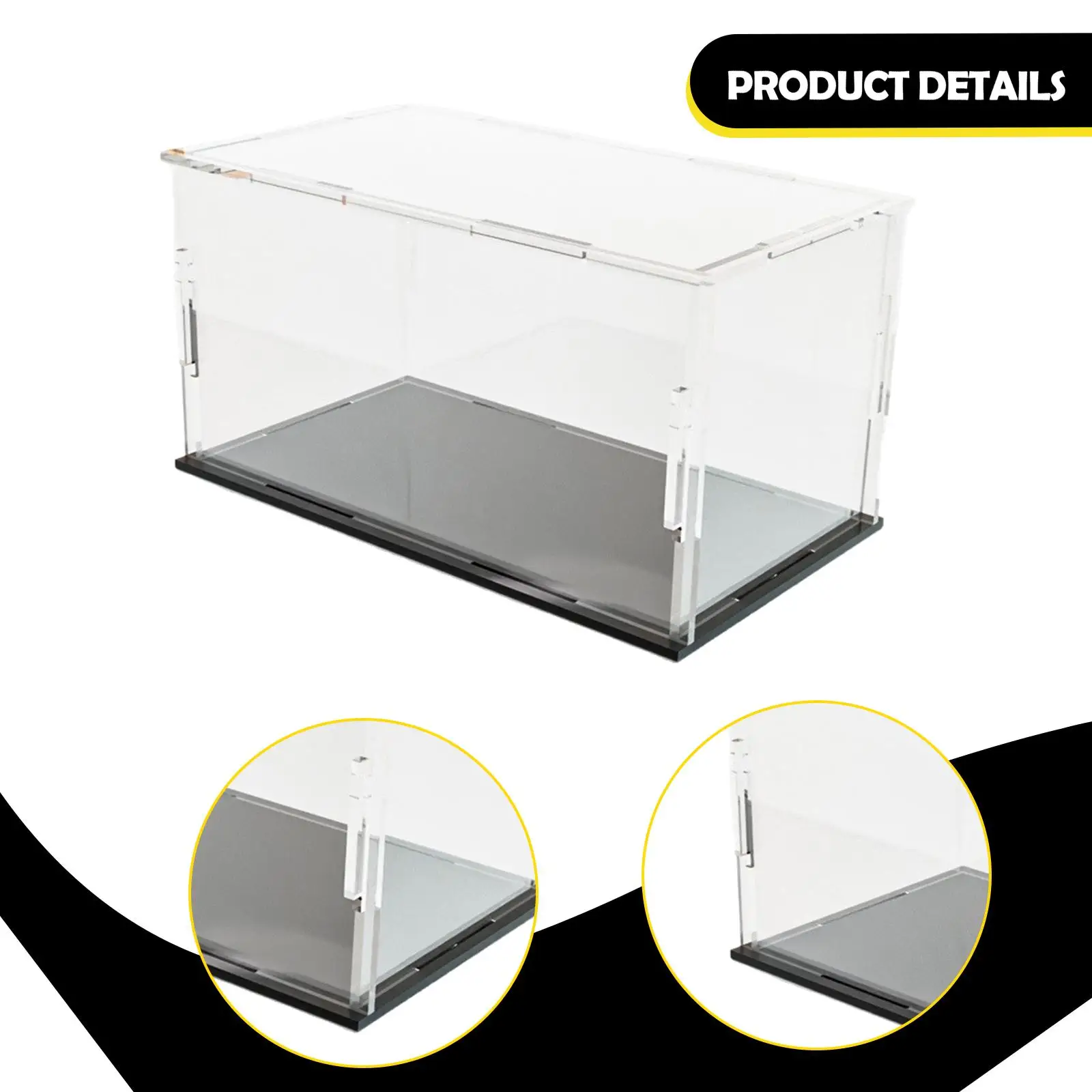 Vitrina de acrílico transparente apilable a prueba de polvo - imagen 2