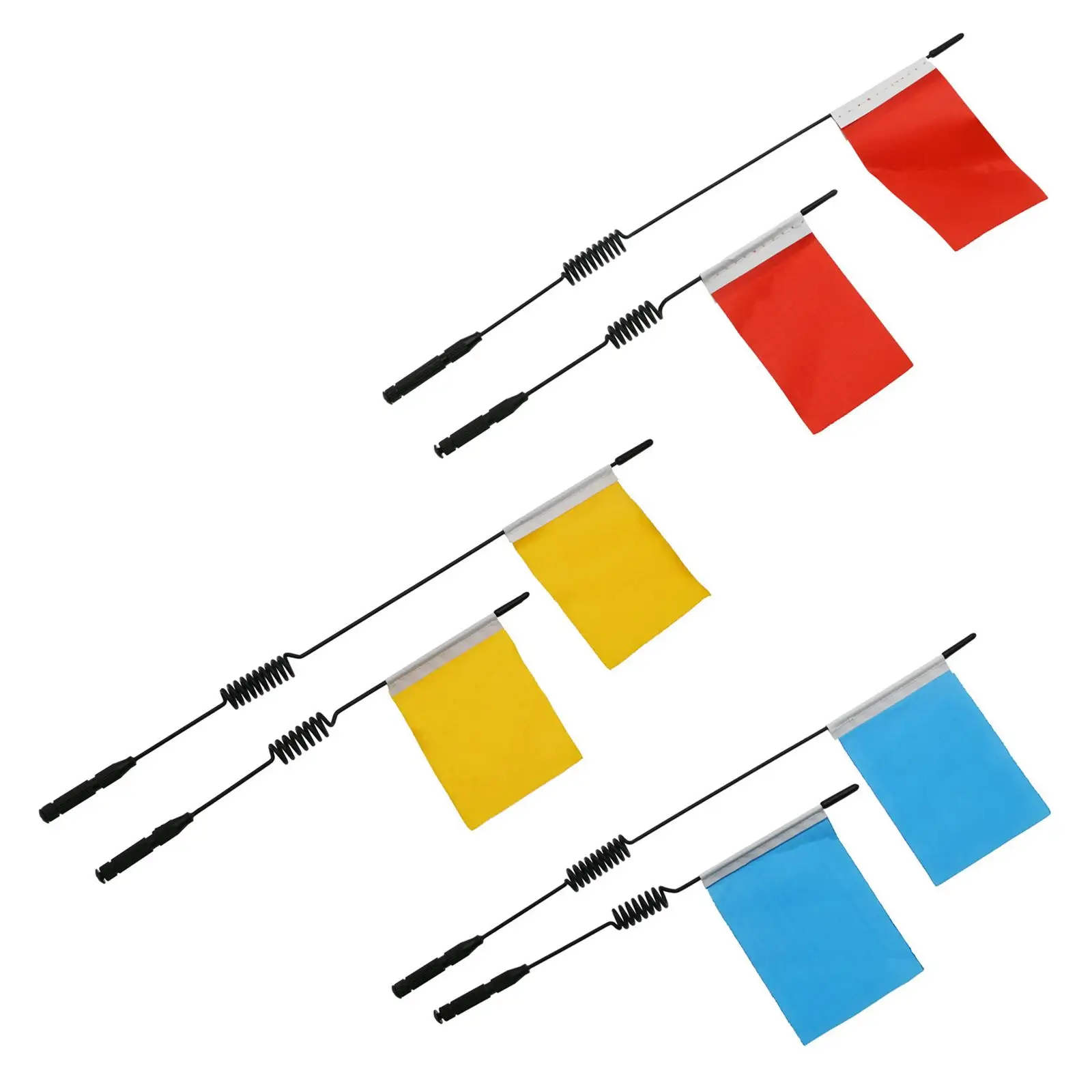 Antenas metálicas con bandera para coche teledirigido todoterreno - imagen 2