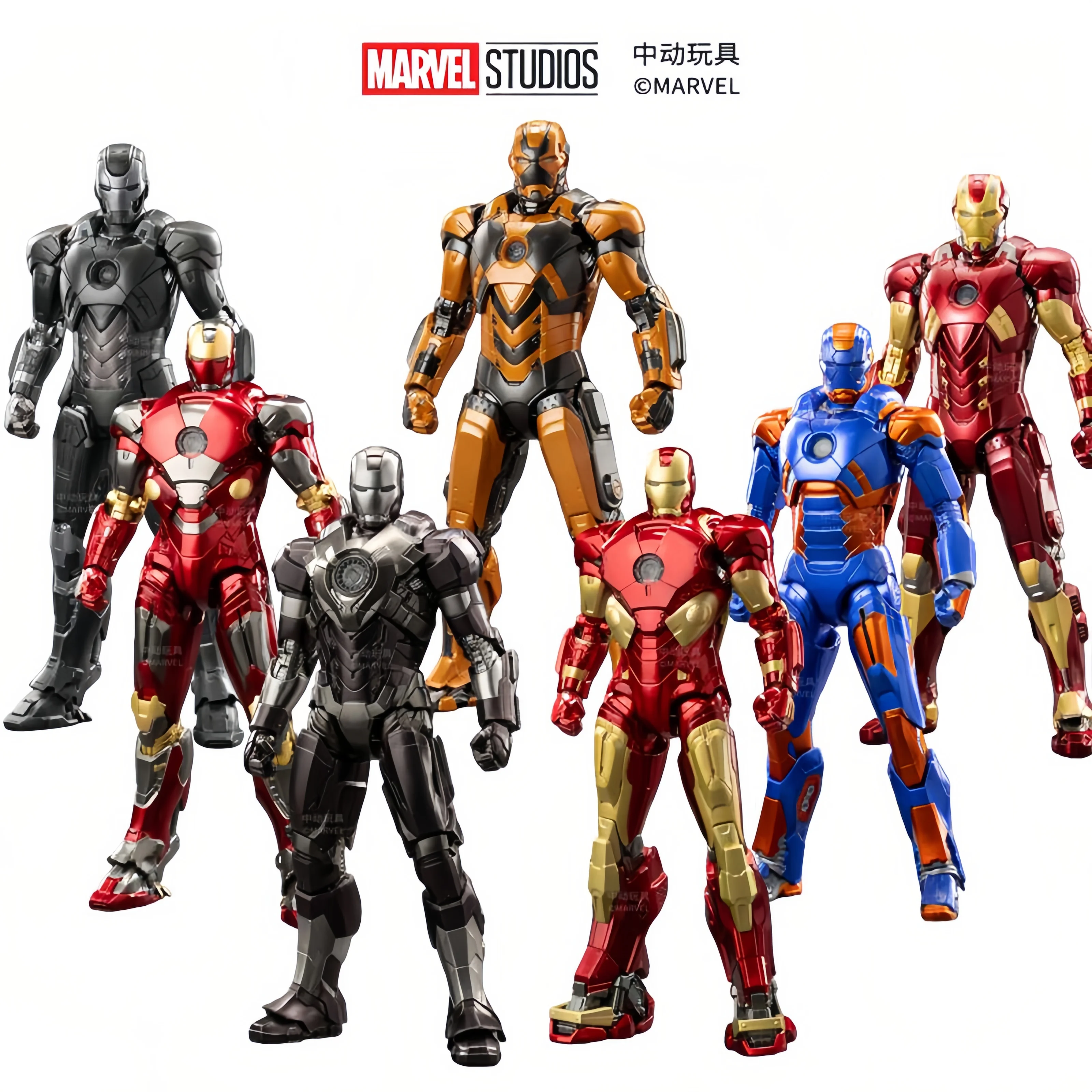 ZD Toys Figura de acción Iron Man coleccionable para niños - imagen 3