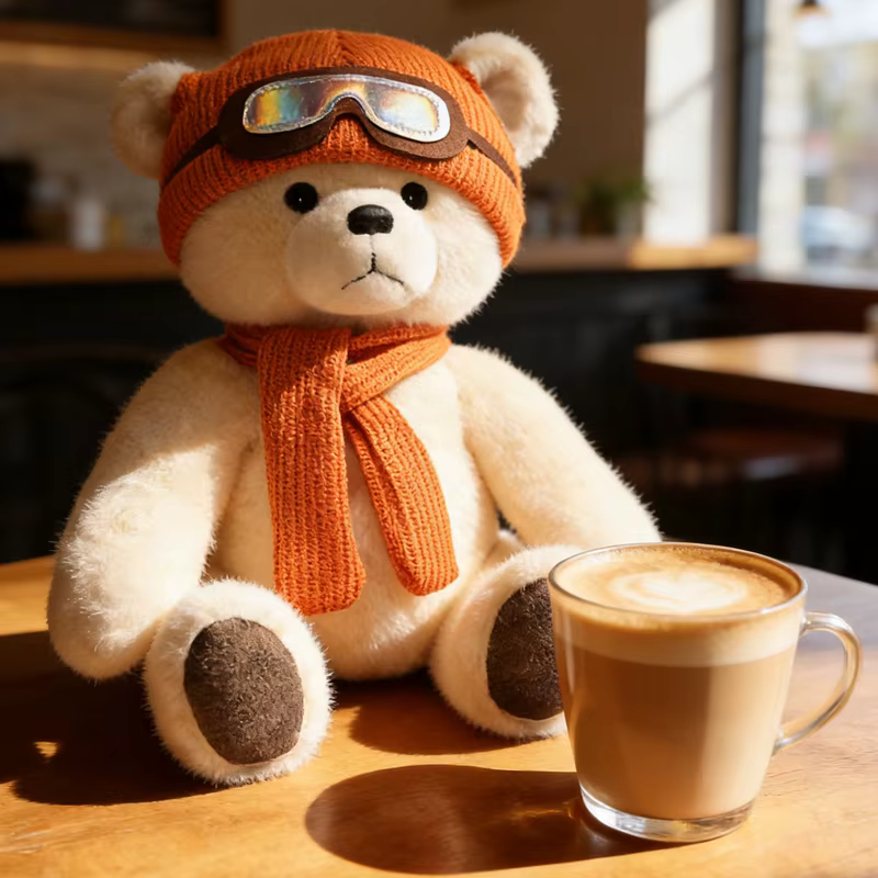 Peluche de oso con capucha kawaii, suave y ideal para regalar