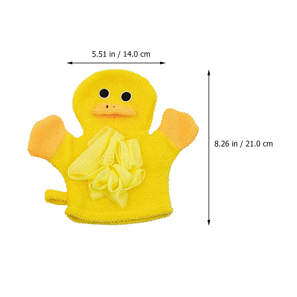 Guantes de baño infantiles con dibujos para exfoliación suave - imagen 2