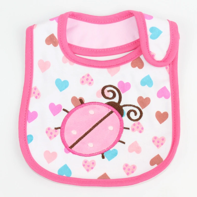 Babero bordado antisaliva para bebés – Estampado animado - imagen 5