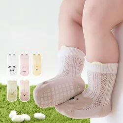 Calcetines de verano para niños malla con animales antideslizantes