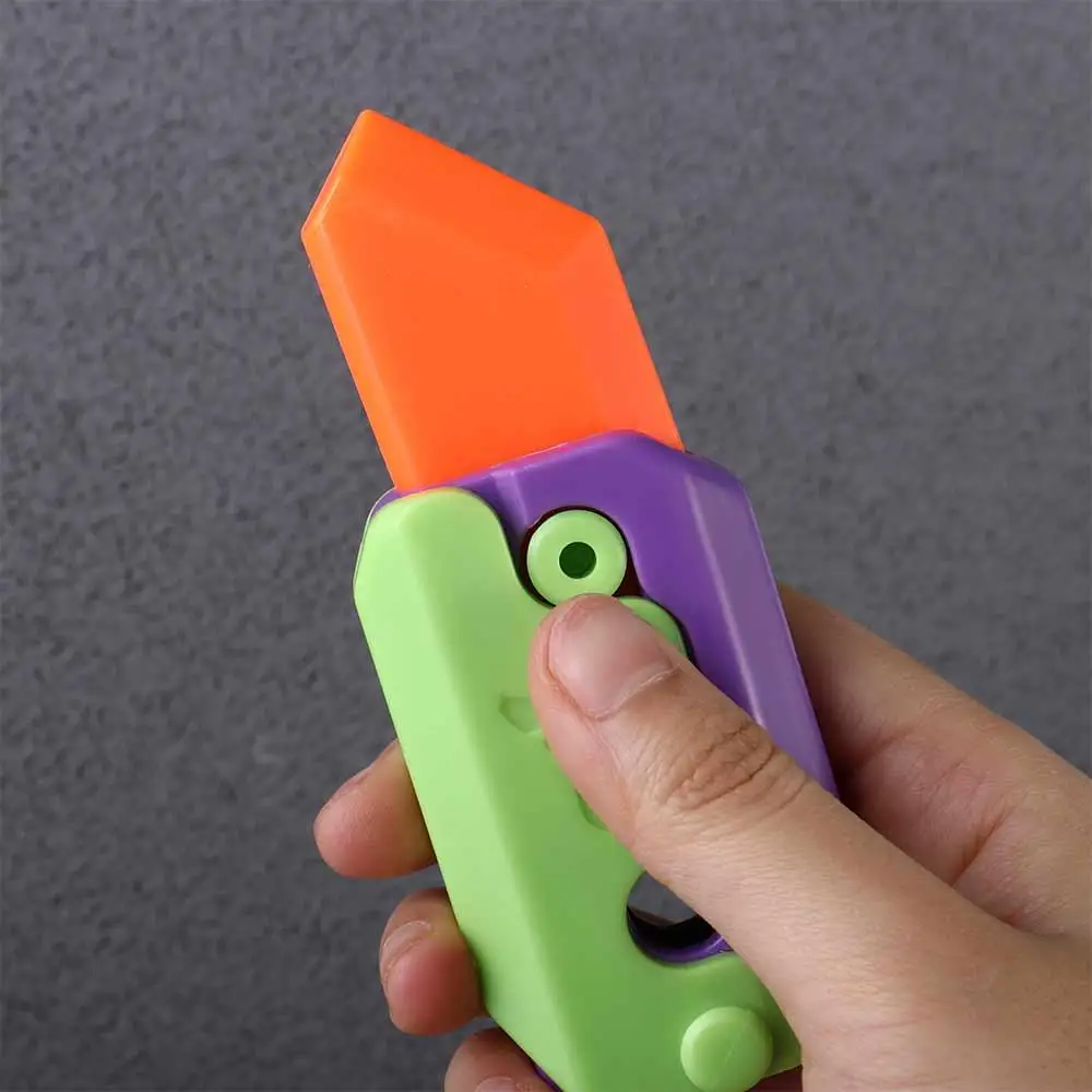 Juguete antiestrés zanahoria 3D – Tarjeta sensorial pop - imagen 5