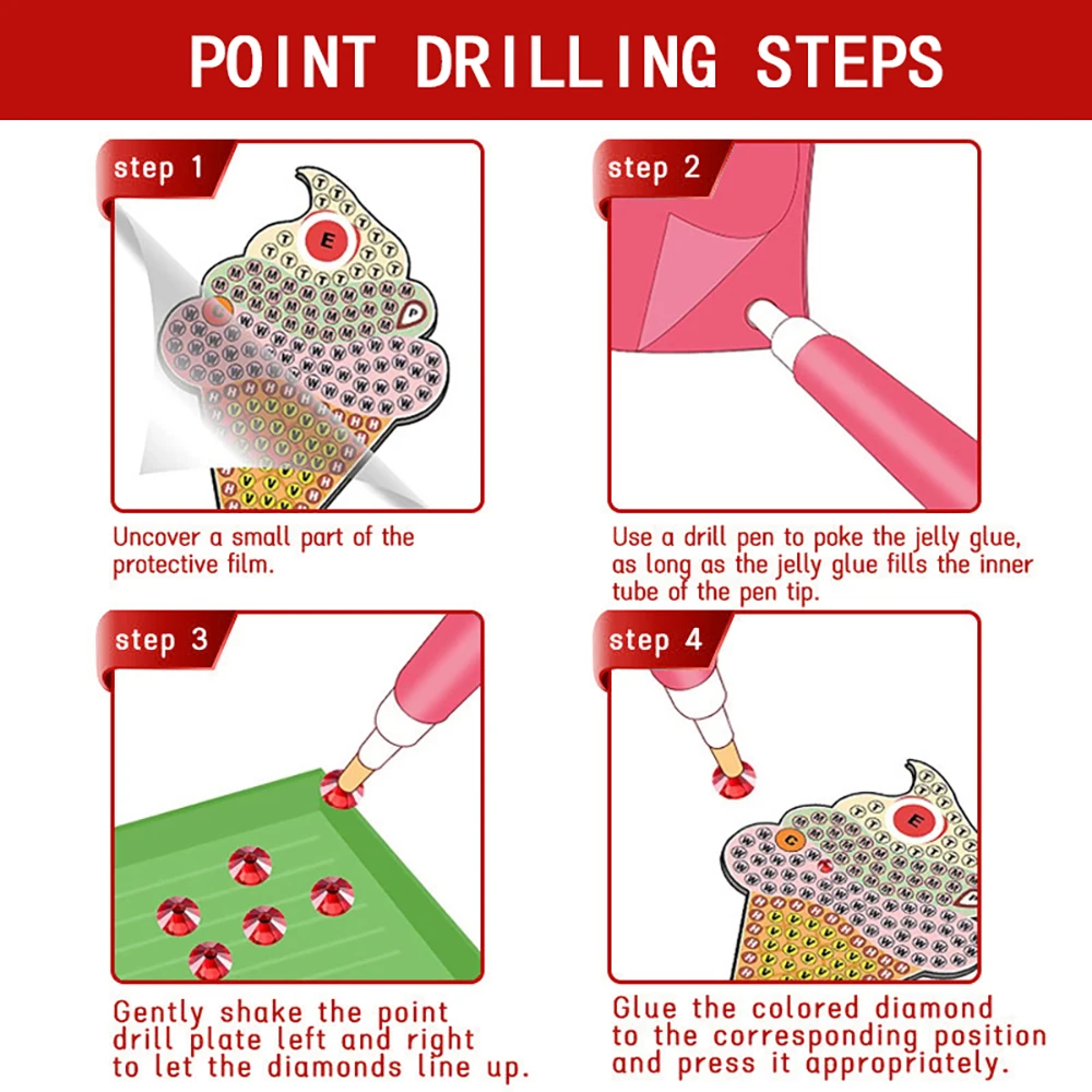 Llavero de pintura de diamantes 5D para niños – Kit navideño DIY
