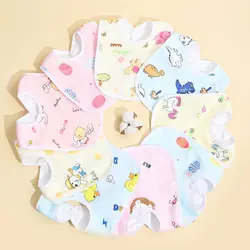 Baberos impermeables de algodón para bebé – protección en comidas