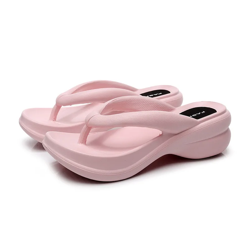 Chanclas de playa con plataforma para niñas, EVA suave y ligera - imagen 4