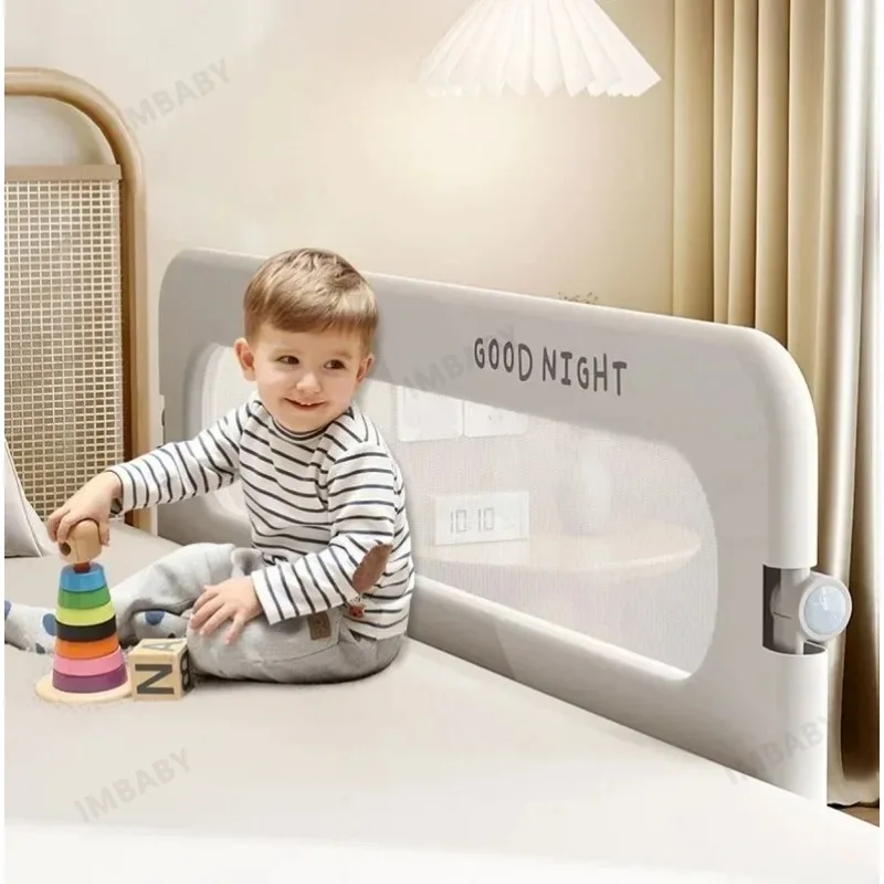 Barandilla de seguridad cama bebé IMBABY plegable anticaídas - imagen 4