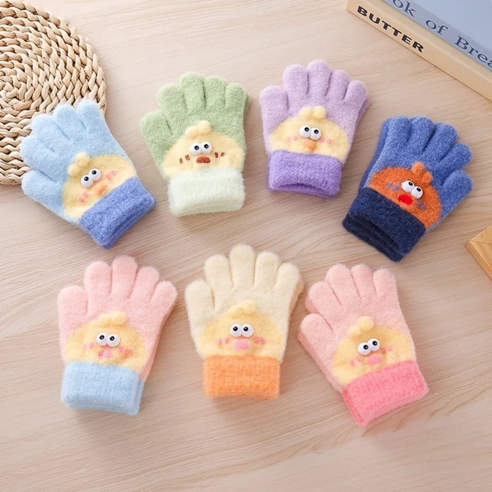 Guantes de invierno térmicos de dedos para niños y niñas gruesos - imagen 3