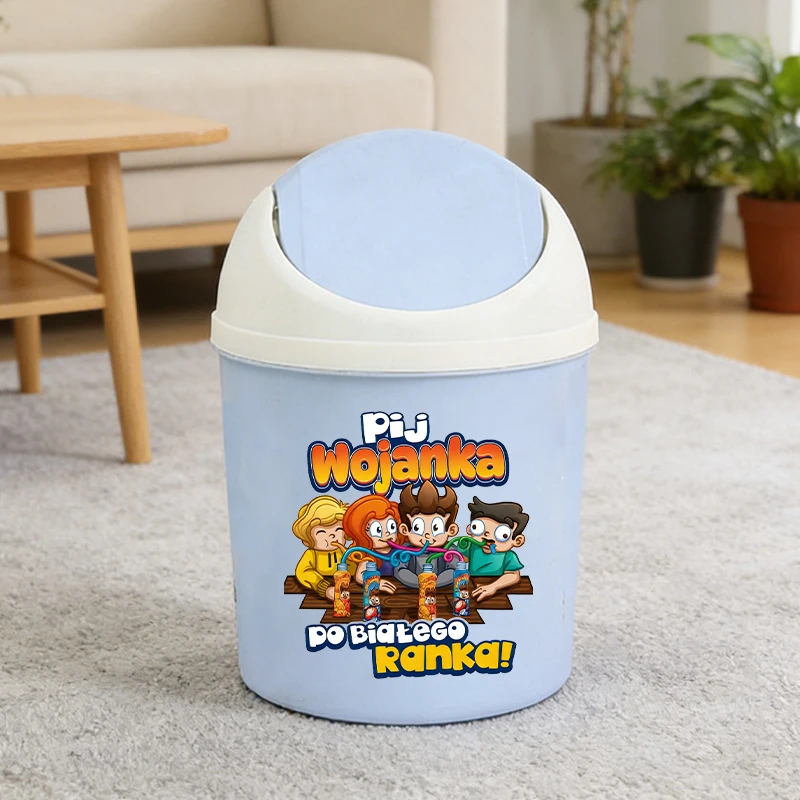 Wojan Team cubo de escritorio para basura pequeño con dibujos animados - imagen 5