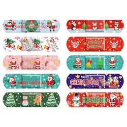 Tiritas adhesivas impermeables Navidad con Papá Noel y muñeco de nieve