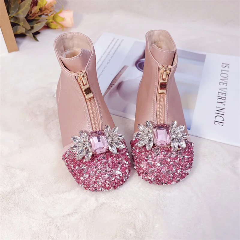 Botas de nieve niña con brillo – Forro térmico de rizo suave - imagen 2