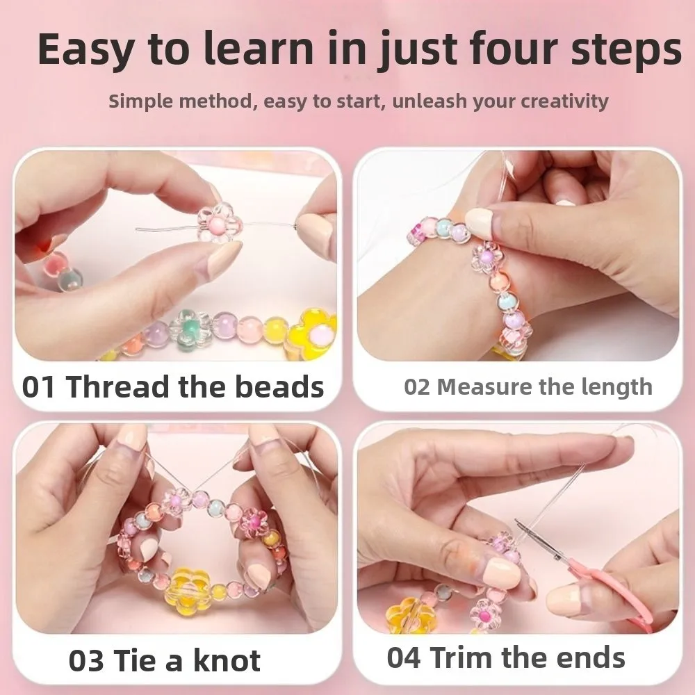 Kit de cuentas para hacer pulseras infantiles – Manualidades creativas - imagen 4
