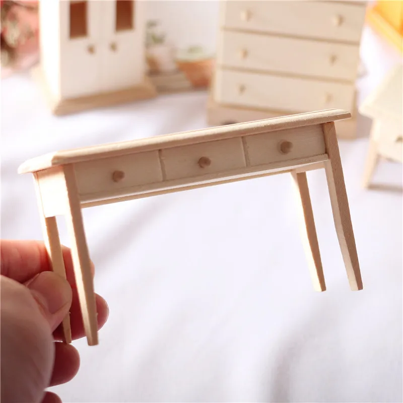 Armario para casa de muñecas con muebles de escritorio - imagen 3