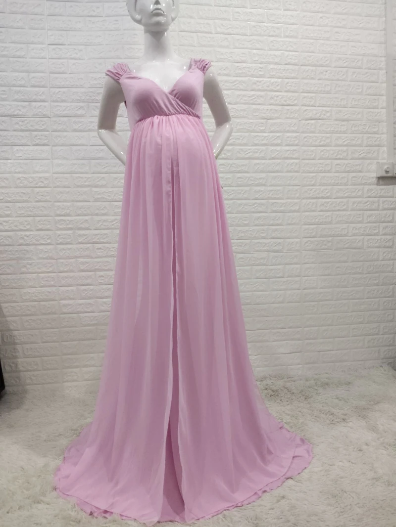 Vestido de maternidad largo para sesión de fotos - imagen 3