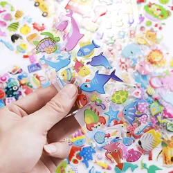 Pegatinas infantiles 3D de burbujas con dibujos animados para niños
