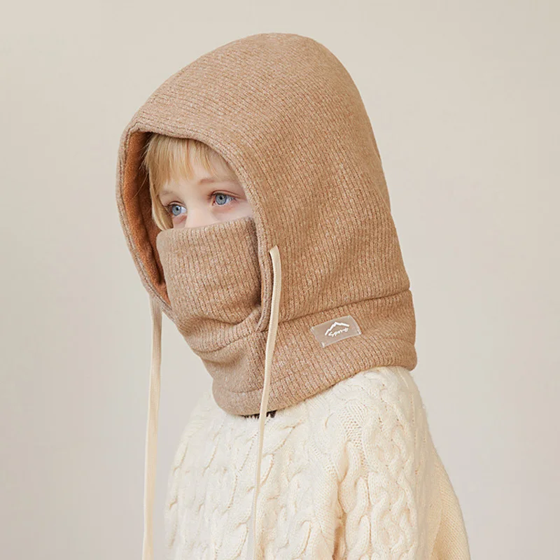 Gorro de invierno infantil con forro polar, cuello y orejas - imagen 4