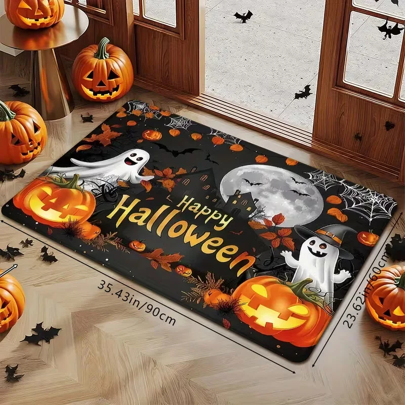Alfombra Halloween terciopelo resistente y fácil de cuidar - imagen 4