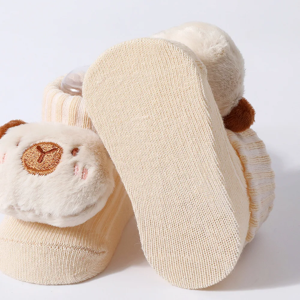 Calcetines de bebé con oso 3D de punto suave para recién nacidos - imagen 2