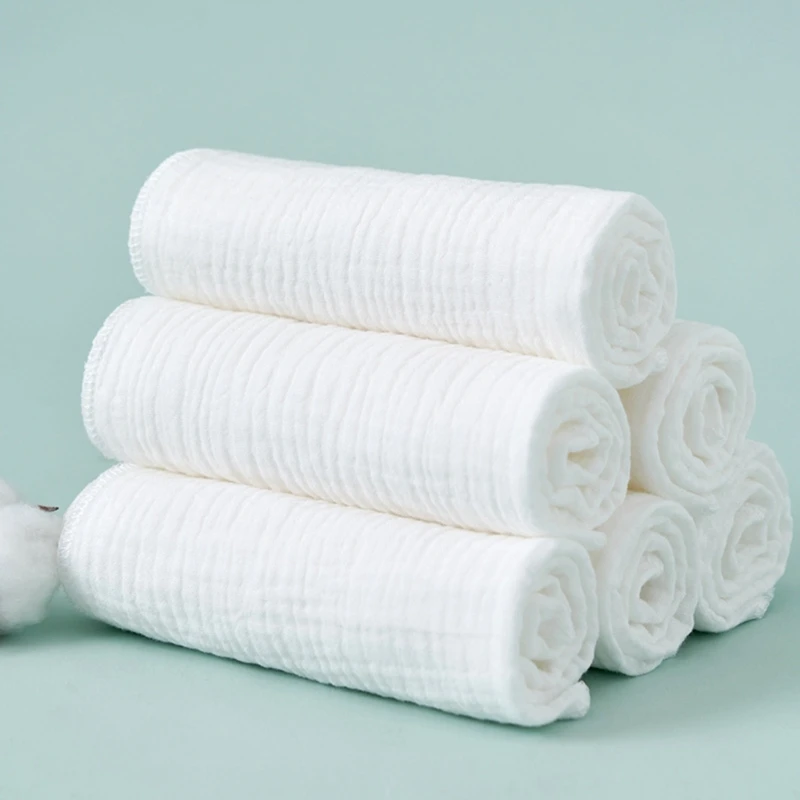 Pañales de algodón orgánico lavables para bebé – Gasa suave reutilizable - imagen 4