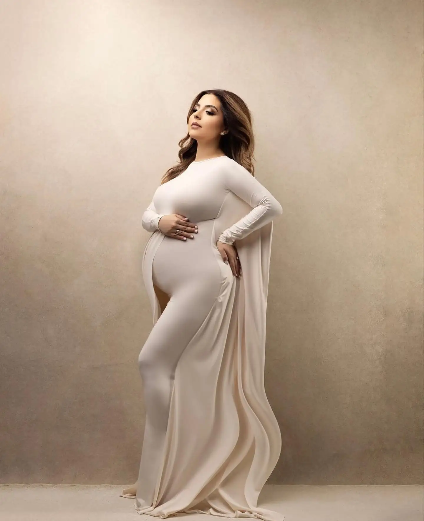 Camisa de murciélago y vestido para maternidad
