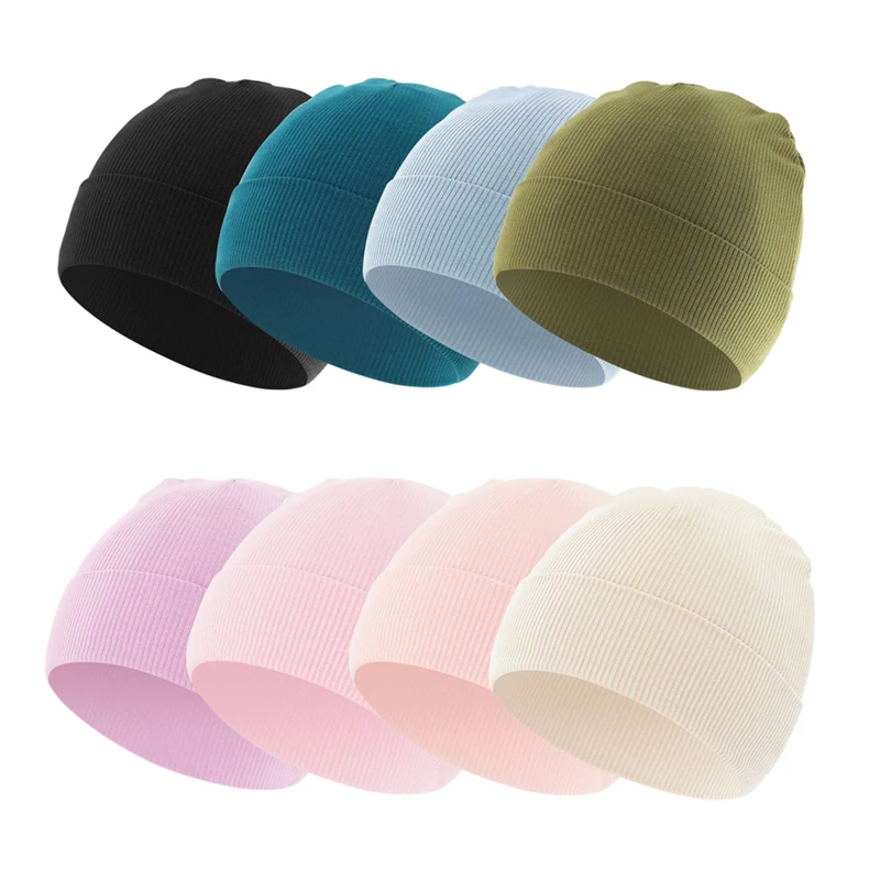 Gorro bebé de punto tejido suave unisex para recién nacidos - imagen 3