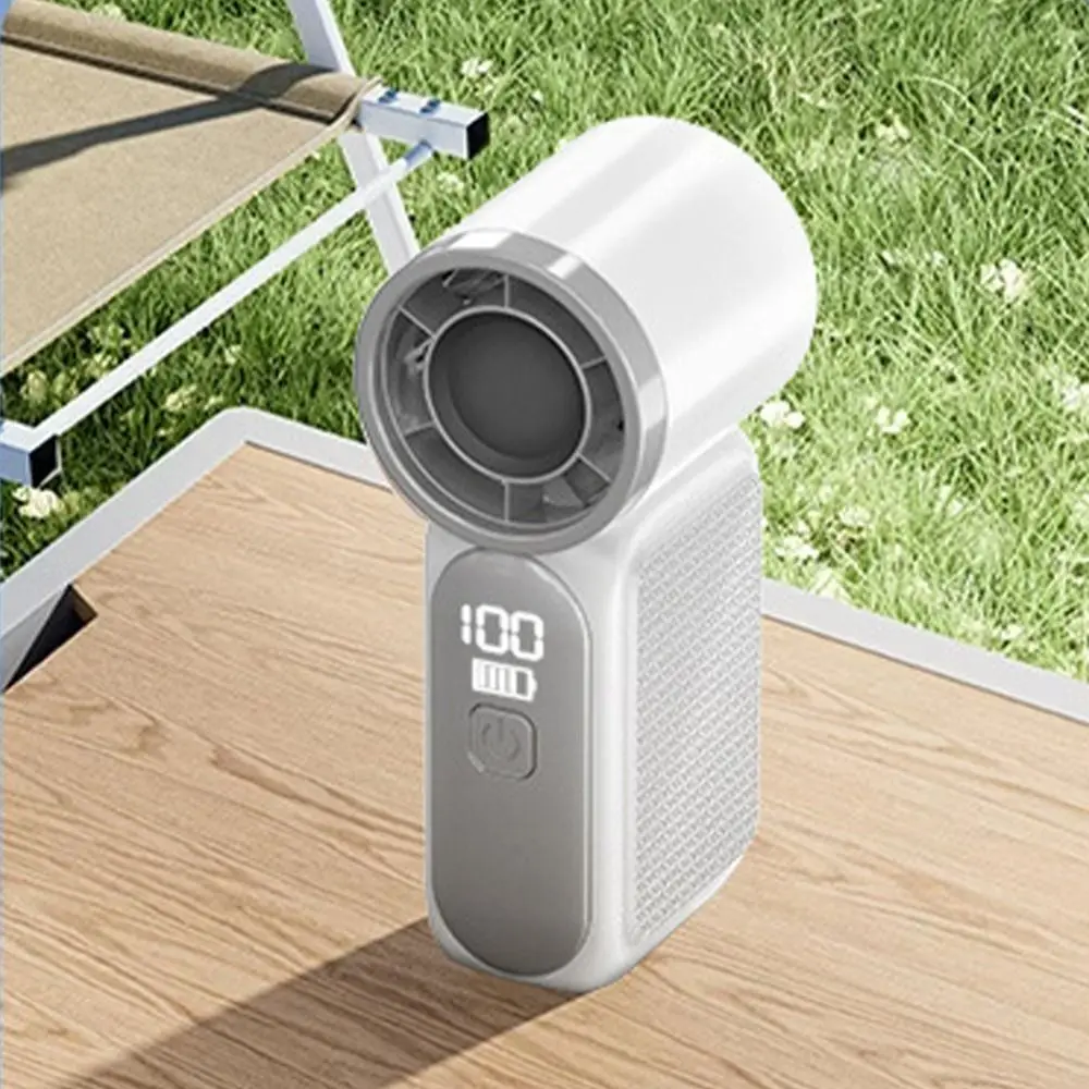 Turbo Tech ventilador portátil recargable USB, ultrasilencioso LED - imagen 2