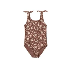 RC traje de baño una pieza a rayas floral para niña