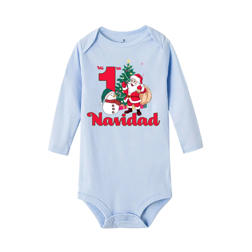 Mameluco bebé My 1st Christmas de manga larga para recién nacido - imagen 4