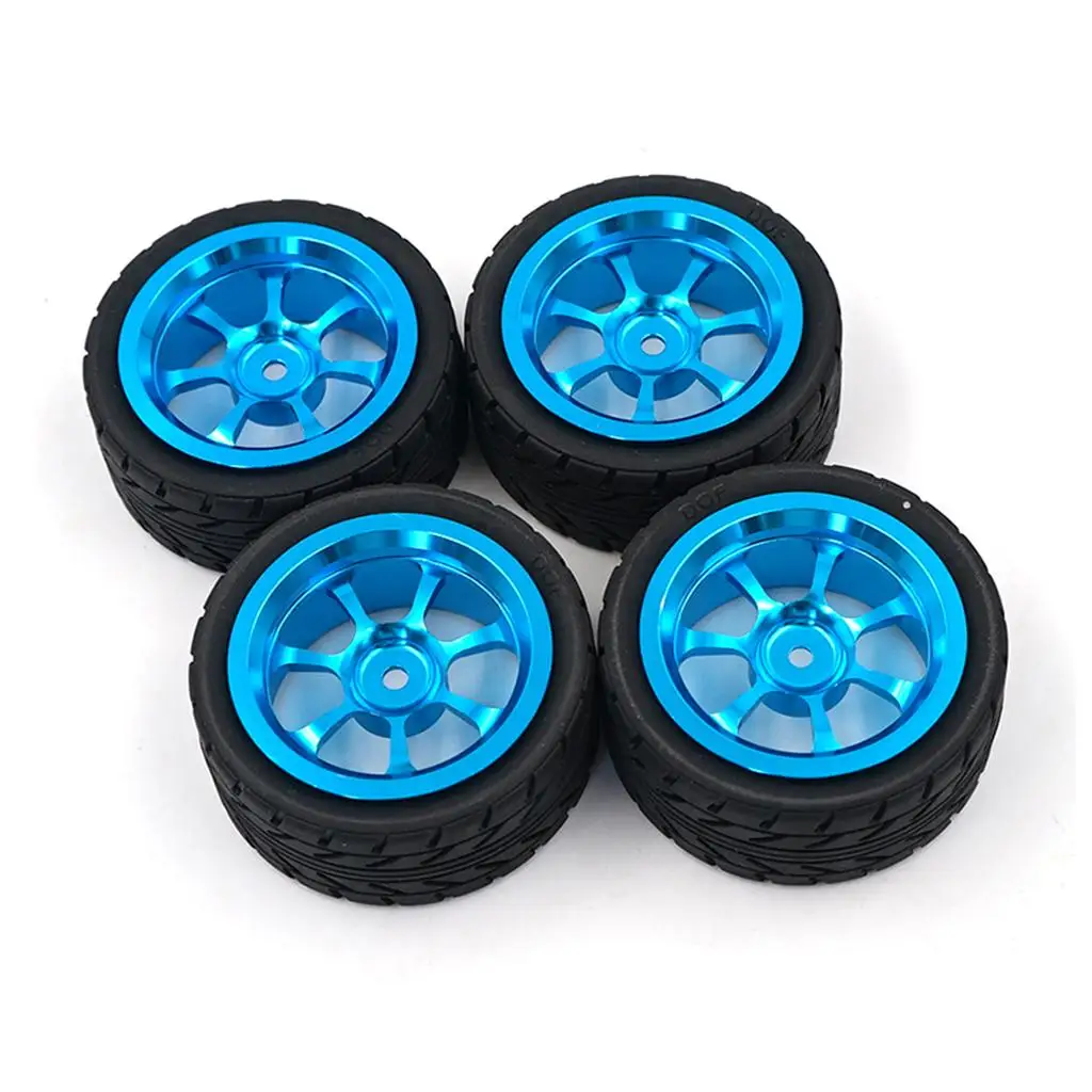 Neumáticos para coche RC de goma con llantas de metal Wltoys - imagen 3
