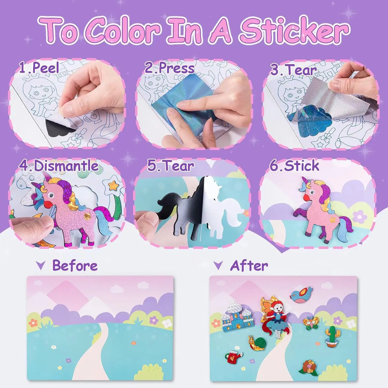 Kit de manualidades de aluminio para niñas – princesa - imagen 2