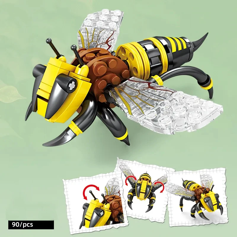 Todos los insectos del set montados