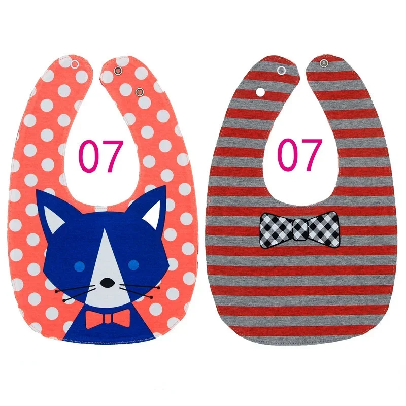 Baberos impermeables de algodón para bebé con bandana ajustable - imagen 4